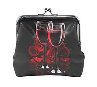 Multi 18 antico calendario Maya motivo oro viola fiore della vita portamonete in pelle da donna con chiusura a chiave porta carte di credito portamonete con fibbia piccola borsa con chiusura a bacio p