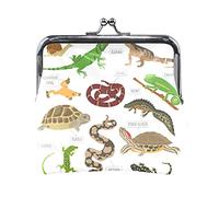 Multi 18 Seamless Blue Underwater Sharks Sea Weed Starfishes on Dark Blue Portamonete in pelle da donna Hasp Card Key Change Wallet Piccola fibbia Borsa a mano Kiss Lock Clutch Pouch Tasca per ragazze