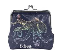 Multi 19 antico calendario maya motivo oro viola fiore della vita portamonete in pelle da donna con chiusura a chiave porta carte di credito portamonete con fibbia piccola borsa con chiusura a bacio p