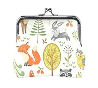 Multi 19 girasoli gialli con foglie verdi senza cuciture su bianco Portamonete in pelle da donna Hasp Card Key Change Wallet Piccola fibbia Borsa a mano Kiss Lock Clutch Pouch Tasca per ragazze Ladies