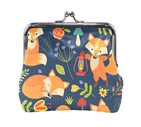Multi 19 Parti in acciaio per auto senza cuciture Elementi monocromatici in bianco e nero Portamonete in pelle da donna Hasp Card Key Change Wallet Piccola fibbia Borsa a mano Kiss Lock Clutch Pouch T