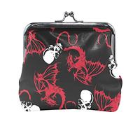 Multi 19 Seamless Blue Underwater Sharks Sea Weed Starfishes on Dark Blue Portamonete in pelle da donna Hasp Card Key Change Wallet Piccola fibbia Borsa a mano Kiss Lock Clutch Pouch Tasca per ragazze