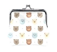 Multi 2 articoli da cucina vintage da caffè Blob e iscrizioni scritte a mano Portamonete in pelle da donna Hasp Card Key Change Wallet Piccola fibbia Borsa a mano Kiss Lock Clutch Pouch Tasca per raga