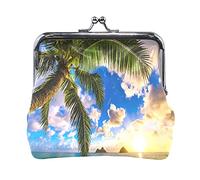 Multi 2 pini dorati senza cuciture con puntini di pino dorato disegnati a mano su pelle da donna scura Portamonete Hasp Card Key Change Wallet Piccola fibbia Borsa a mano Kiss Lock Clutch Pouch Tasca