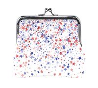 Multi 2 Seamless Floral Red Poppies Summer Floral Pattern on White Portamonete in pelle da donna Hasp Card Key Change Wallet Piccola fibbia Borsa a mano Kiss Lock Clutch Pouch Tasca per ragazze Ladies