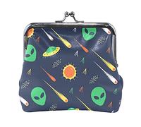 Multi 20 Black White Wolf in Dream Catcher su sfondo grigio scuro Portamonete in pelle da donna Hasp Card Key Change Wallet Small Buckle Handbag Case Kiss Lock Clutch Pouch Pocket for Girls Ladies