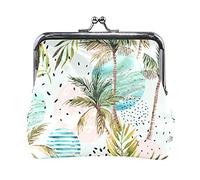 Multi 20 Parti in acciaio per auto senza cuciture Elementi monocromatici in bianco e nero Portamonete in pelle da donna Hasp Card Key Change Wallet Piccola fibbia Borsa a mano Kiss Lock Clutch Pouch T