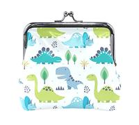 Multi 3 Parti in acciaio per auto senza cuciture Elementi monocromatici in bianco e nero Portamonete in pelle da donna Hasp Card Key Change Wallet Piccola fibbia Borsa a mano Kiss Lock Clutch Pouch Ta