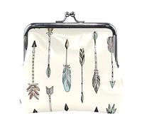 Multi 4 Parti in acciaio per auto senza cuciture Elementi monocromatici in bianco e nero Portamonete in pelle da donna Hasp Card Key Change Wallet Piccola fibbia Borsa a mano Kiss Lock Clutch Pouch Ta
