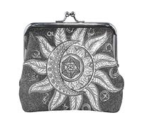 Multi 4 vari pinguini dei cartoni animati motivo senza cuciture su grigio Portamonete in pelle da donna Hasp Card Key Change Wallet Piccola fibbia Borsa a mano Kiss Lock Clutch Pouch Tasca per ragazze