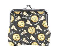 Multi 5 Black White Wolf in Dream Catcher su sfondo grigio scuro Portamonete in pelle da donna Hasp Card Key Change Wallet Small Buckle Handbag Case Kiss Lock Clutch Pouch Pocket for Girls Ladies