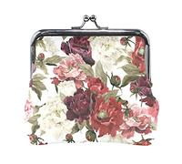 Multi 5 Blu Scuro Galaxy Cielo Notturno con Stelle Luminose Senza Cuciture Portamonete da Donna in Pelle Hasp Card Key Change Wallet Piccola Fibbia Borsa a Mano Kiss Lock Clutch Pouch Tasca per Ragazz