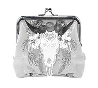 Multi 6 Seamless White Underwater Sharks Sea Weed Starfishes on Dark Portamonete in pelle da donna Hasp Card Key Change Wallet Piccola fibbia Borsa a mano Kiss Lock Clutch Pouch Tasca per ragazze Ladi