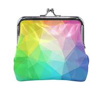 Multi 7 Blu Scuro Galaxy Cielo Notturno con Stelle Luminose Senza Cuciture Portamonete da Donna in Pelle Hasp Card Key Change Wallet Piccola Fibbia Borsa a Mano Kiss Lock Clutch Pouch Tasca per Ragazz