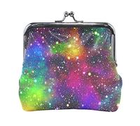 Multi 7 Parti in acciaio per auto senza cuciture Elementi monocromatici in bianco e nero Portamonete in pelle da donna Hasp Card Key Change Wallet Piccola fibbia Borsa a mano Kiss Lock Clutch Pouch Ta