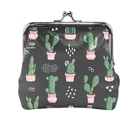 Multi 9 Black White Wolf in Dream Catcher su sfondo grigio scuro Portamonete in pelle da donna Hasp Card Key Change Wallet Piccola fibbia Borsa a mano Kiss Lock Clutch Pouch Tasca per ragazze Ladies