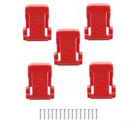 Multi-Ah compatibile per supporto batteria per utensili da 18 V con clip da cintura e configurazione di montaggio a parete a tre fori (5 pezzi)