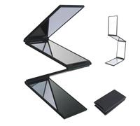 Multi Angle Folding Mirror For Self Haircutting - Head Back View Available, 4-Sided Folding Mirror, 360 Degree Handheld Makeup Barber Mirrors, Suitable For Makeup, Styling, And Hairdressing (1 Pcs)
