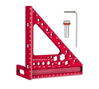 Multi Angle Measuring - 6.5 Inches Carpenter Square Speed Ruler for Precision Measuring, Engineer Furniture Crafting with Leveling Framing, Scribing Marking for Woodworking Aluminum Alloy