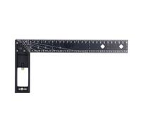 Multi Angle Measuring Ruler 45 90 Degree, Universal Combination Right Angle Ruler, Accurate Aluminum Alloy and High Carbon Steel Measuring Tool for Woodworking, Engineering,