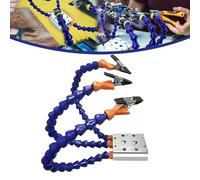 Multi-arm Adjustable Soldering Helping Hands, Helping Hands Soldering Station, Solder Station with Flexible Arms Soldering Tool, for Electronic Repair Soldering Jewelry Crafts (3 Arm Clamp)