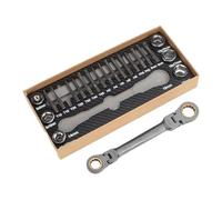 Multi Bit Driver Tool Kit - Attrezzatura di riparazione, a cricchetto portatile, organizer compatto, dispositivo di manutenzione di precisione, set di cricchetti per orologi, garage, bici