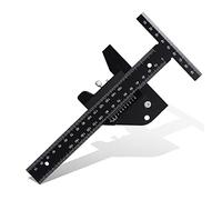Multi calibro scorrevole for la lavorazione del legno Lega di alluminio Scribe Righello Calibro di profondità T-Square Strumenti di misurazione for incisione Calibro di marcatura T Righello(Type B (0-