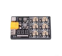 Multi Channel 6IN1 1S Lipo LiHV Charger Board con Per XT60 Connettore e 12A3V Adattatore Supporta USB 5V 2 4A Uscita e Monitoraggio Digitale della Tensione per RC Batteria Ricarica