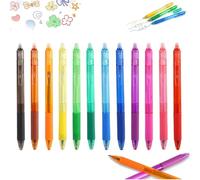 Multi-color Erasable Gel Pens 12 PCS, Erasable Colored Pens, FinePoint 0.7mm, Write, Erase, and Rewrite with Ease, Assorted Color Inks for Note Taking, Planner, Drawing (1Set)