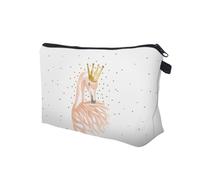 Multi Color Flamingo Printed Makeup Bag Durable Zipper Cosmetic Pouch for Travel