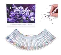 Multi-color Gel Pen Set - Scented Lava Gel Pen Set, 12/24/36/48 Color Pack, 1.0mm Fine Point, Smooth Ink Flow for Coloring, Drawing, Painting, Sketching, Note Taking (36 colors)