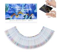 Multi-Color Lava Gel Pen Set,3D Acrylic Graffiti Fine Point Lava Gel Pens Set,Quick-Dry Waterproof Colored Gels Pen Kit for Drawing Coloring Crafts Art DIY Projects