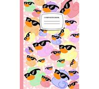 Multi-Color Rubber Duck Pink Composition Notebook Journal | 100 Pages | Lined Pages