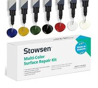 Multi-Color Surface Repair Kit - Fix Chips & Defects in Minutes | Restore Tiles Countertops and Bathroom Fixtures With Ease | For Porcelain Granite Fiberglass Marble Corian Quartz and More