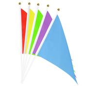 Multi-Colore Bandiera Mano Sostegno Bandiera 8.2" x 5.5" 50pz
