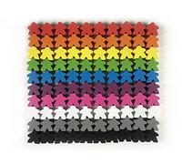 Multi colore gioco da tavolo pezzi (100 Meeples di legno)