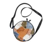 Multi colore patch modello piccolo borsa a tracolla da donna pratica con tracolla regolabile borsa a tracolla per escursionismo viaggio borsa messenger tela