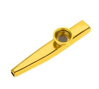 Multi Colori Durevole Metallo Kazoo Flauto per Bambini Strumenti Musicali Kazoo Leggeri Portatili Buon per i Bambini (Oro)