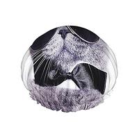 Multi D536 Mammoth Shower Head Cap Wild Life Animal Mountain Hills Grass Snow Sombreros de baño para mujeres, hombres, niñas, pelo largo, grandes, impermeables, reutilizables