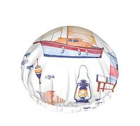 Multi D542 Mammoth Shower Head Cap Wild Life Animal Mountain Hills Grass Snow Sombreros de baño para mujeres, hombres, niñas, pelo largo, grandes, impermeables, reutilizables
