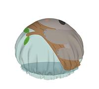 Multi D544 Mammoth Shower Head Cap Wild Life Animal Mountain Hills Grass Snow Sombreros de baño para mujeres, hombres, niñas, pelo largo, grandes, impermeables, reutilizables