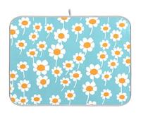 Multi-Daisy Tappetino da cucina bianco tappetino da appoggio sotto scolapiatti in microfibra tappetino scolapiatti XL 18 x 24