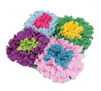 Multi Flower Dog Fluffle Treat Finder Rumaging Mat Giocattolo puzzle interatt...