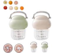 Multi-Function Electric Meat Grinder, 400ML Electric Meat Grinder, Multifunction Food Processor, Used For Dough Stirring, Onion, Meat, Nuts, Fruits, Garlic, Vegetable (2Pcs*Mix)