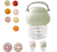 Multi-Function Electric Meat Grinder, 400ML Electric Meat Grinder, Multifunction Food Processor, Used For Dough Stirring, Onion, Meat, Nuts, Fruits, Garlic, Vegetable (1Pcs*Green)