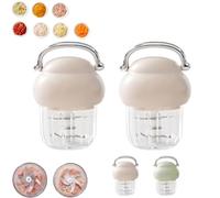 Multi-Function Electric Meat Grinder, 400ML Electric Meat Grinder, Multifunction Food Processor, Used For Dough Stirring, Onion, Meat, Nuts, Fruits, Garlic, Vegetable (2Pcs*Pink)