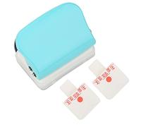 Multi Function Manual 26 Hole Paper Puncher, Office Supplies Hole Puncher for A4 B5 A5 Binding, with Ruler and Scrap Box for DIY Notebook Organization (Azzurro)