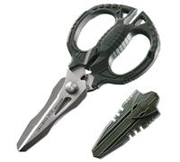 Multi function scissors, 4-in-1 combi bladecuts leather, solid wire, CDs, thick rope & more. Made in Japan. Engineer ph-55