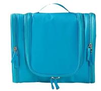 Multi-Function Women Cosmetic Bag Travel Men Makeup Wash Waterproof Large Capacity Storage Beautician(Light blue)