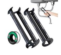 Multi Functional Faucet Wrench, Professional Plumbing Spanner Pair, Ergonomic Grip with Adjustable Head, Lightweight Sink Installation Tool Set, Pipe Wrench Precision Style, Bathroom Tool for Home